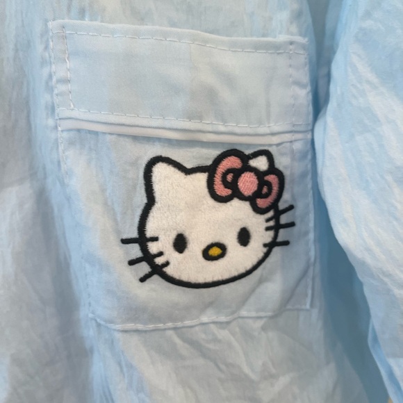 Light Blue Hello Kitty Pajama Top - Picture 2 of 5